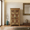 Hand Painted Tibet Cabinet with Intricate Floral Motifs