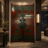 Imperial Shanxi Antique Doors with Forged Ironwork
