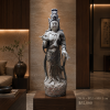 Serene Hebei Antique Wooden Guanyin Statue