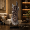 Serene Cambodian God Face | Asian Statement Sculpture