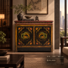 ตู้จีนโบราณลายดอกไม้และนก Tibetan Antique Cabinet
