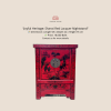 Joyful Heritage: Shanxi Red Lacquer Nightstand