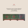 Emerald Zen: Gansu Art Antique Sideboard