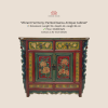 Vibrant Harmony: Painted Gansu Antique Cabinet