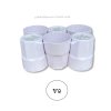 แก้วน้ำแปดเหลี่ยม 3.5 นิ้ว | วัสดุ: พลาสติกABS คุณภาพดี Food Grade | ตกไม่แตก | แพ็ค 6ใบ