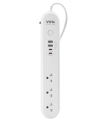 รางปลั๊ก รุ่น NOVA 3 เมตร-สีขาว / 3 ช่อง 1-สวิทช์ / 2-USB / 1-TypeC / 1-TypeC-20w / VOX NVPD-3141