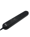 รางปลั๊ก รุ่น NOVA 3 เมตร-สีดำ / 3 ช่อง 1-สวิทช์ / 2-USB / 1-TypeC / 1-TypeC-20w / VOX NVPD-3141