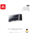 โคมไฟติดผนังโซล่าเซลล์ทรงเหลี่ยม 2Wx2 3000K /ภายนอก/ SLP-10-SOLARWALL 4W30K-WASH