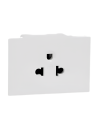 เต้ารับกราวเดี่ยว(มีม่าน) Avatar/ขาว/ขนาด 2 ช่อง/(M3T426UST_WE)