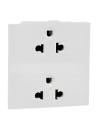 เต้ารับกราวคู่(มีม่าน) Avatar/ขาว/ขนาด 3 ช่อง/(M3T426UST2_WE)