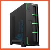 CASE VENUZ SLIM MICRO-ATX 103B BLACK/GREEN WITH PSU 200W
