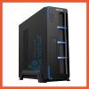 CASE VENUZ SLIM MICRO-ATX 103B BLACK/BLUE WITH PSU 200W