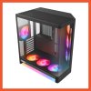 CASE NZXT H6 RGB+ COMPACT DUAL-CHAMBER AIRFLOW BLACK (CC-H62FB-P1)