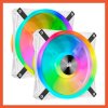 CORSAIR FAN CASE QL140 DUAL RGB WHITE PACK 2