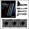 Lian Li UNI FAN TL 120 LCD FLEX PACK 3 BLACK, WHITE
