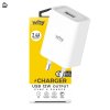 หัวชาร์จ 2.4A 12W Why INTEL2 WC-2111 รองรับการชาร์จเร็ว 12 วัตต์