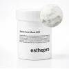 กระปุกมาส์กหน้า esthepro Snow Face Mask 602 สีขาว ฉลากขาวตัวอักษรดำ วางบนพื้นหลังสีขาว มีวงกลมแสดงเนื้อมาส์กสีขาวครีมมี่ด้านบนขวา เนื้อมาส์กแน่นนุ่มสไตล์คลินิกเกาหลี
