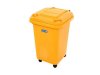 ถังขยะพลาสติก ฝายกเปิด ขนาด 60 ลิตร สีเหลือง