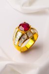 Ring with ruby and diamond | VR532RD