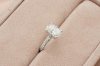 Oval Cut Diamond With Hidden Halo and Three Sides Pavé I