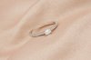 Emerald Cut Diamond With East-West Setting and Pave Band Solitaire Ring