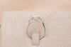 Oval Cut Diamond Three Stone With Hidden Halo Solitaire Ring