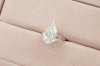 Pear Cut Diamond Solitaire Ring