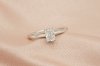 Radiant Cut Diamond With Plain Basket Solitaire Ring l