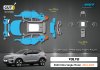 แพตเทิร์น Cut Studio VOLVO EX40 Ultra Single Motor ปี 2024-2025 ภายนอก 79 ชิ้น ภายใน 32 ชิ้น