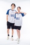 เสื้อกีฬาคอวีปลายตัด พิมพ์ลาย
