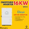 Deye hybrid on/off grid inverter 16kw 1ph