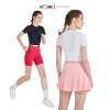 เสื้อวิ่ง แขนสั้นเอวลอย ซิปหน้า แห้งไว FIXME