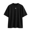 เสื้อยืด Aurora ทรง Oversize สวมใส่สบาย สีดำ (Cotton 100%)
