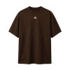 เสื้อยืด Aurora ทรง Oversize สวมใส่สบาย สีน้ำตาล (Cotton 100%)