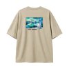 เสื้อยืด Aurora ทรง Oversize สวมใส่สบาย สีเบจ (Cotton 100%)