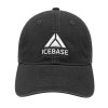 หมวกแก๊ปผ้าฟอก ICEBASE สไตล์ Vintage Tone สีดำ (Washed Cap)