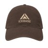หมวกแก๊ปผ้าฟอก ICEBASE สไตล์ Vintage Tone สีน้ำตาล (Washed Cap)