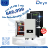 ราคารวมติดตั้งโซล่าเซลล์ 30 KW 3 เฟส | Deye + Jinko | พร้อมตู้CombinerBox| SKE Solar