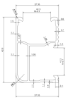MEGA MOUNTING Aluminum Profile 4200 รุ่น MG-LT (LT Rail)