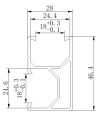 MEGA MOUNTING TTS Rail (MG-DRS) 4200mm