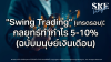 "Swing Trading" (เทรดรอบ): กลยุทธ์ทำกำไร 5-10% (ฉบับมนุษย์เงินเดือน) | SKE