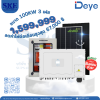 ราคารวมติดตั้งโซล่าเซลล์ 100KW 3 เฟส | Deye + Jinko | พร้อมตู้CombinerBox| SKE Solar