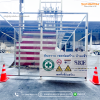แบบจำลอง 3 มิติและพิมพ์เขียวการออกแบบและติดตั้ง Inverter Station สำหรับระบบโซลาร์เซลล์ เน้นความปลอดภัยและการระบายอากาศ รับประกันวัสดุ 10 ปี โดย SKE