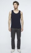 Dark Navy (สีกรมฟอกนุ่ม) ผลิตจากผ้าฝ้าย 100% ให้ความรู้สึกนุ่มฟู เบาสบาย