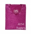 Raspberry (สีชมพูเข้มฟอกเอซิด) ผลิตจากผ้าฝ้าย 100% ให้ความรู้สึกนุ่มฟู เบาสบาย