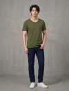Stone Army (สีเขียวขี้ม้าฟอกสโตน) ผลิตจากผ้าฝ้าย 100% ให้ความรู้สึกนุ่มฟู เบาสบาย