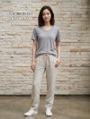 Slate2 (สีเทา) เสื้อยืดคอวีเปลือย ดีไซส์สวย เนื้อผ้าบางเบา เนื้อผ้านุ่มสวมใส่สบาย ระบายอากาศดี ไม่ร้อนอบอ้าว ไซส์มาตรฐานไม่จกตา