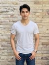 White (สีขาว) เสื้อยืดคอวีเปลือย ดีไซน์สวย เนื้อผ้าบางเบา เนื้อผ้านุ่มสวมใส่สบาย ระบายอากาศดี ไม่ร้อนอบอ้าว