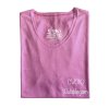 Bubblegum (สีชมพู) เสื้อยืดคอวีเปลือย ดีไซส์สวย เนื้อผ้าบางเบา เนื้อผ้านุ่มสวมใส่สบาย ระบายอากาศดี ไม่ร้อนอบอ้าว ไซส์มาตรฐานไม่จกตา
