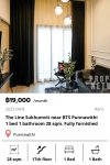The Line Sukhumvit 101 near BTS Punnawithi 28 sqm.